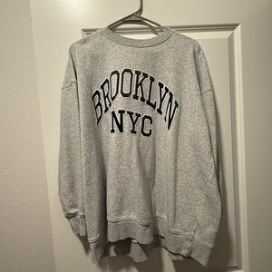 Oversized Brooklyn NYC Crewneck